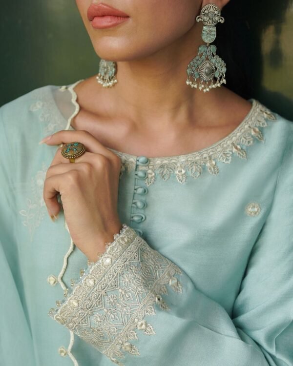 AFSANA Afsana Silk Embroidery Dress | Stitched & Unstitched