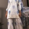 Aqua Bloom Poly Lawn Embroidered Dress | Stitched & Unstitched