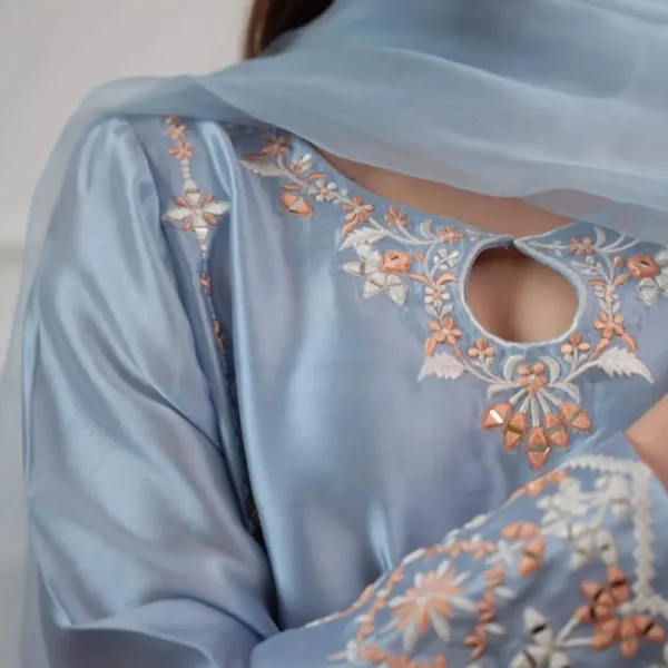 Anara SILK 3-Piece Embroidered Dress | Stitched & Unstitched