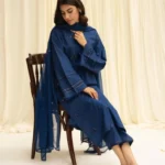 Celestial Marina 3-Piece Embroidered Suit | Stitched & Unstitched