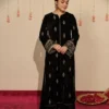 Article Name-Siyah GulMaterial- 3-Piece Embroidered Velvet DressDupatta- Matching Velvet Embroi Siyah Gul velvet 3-Piece Embroidered Dress | Stitched Winter Outfit