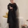 Black Stone ORGANZA 4-Piece Tilla Embroidered Dress | Stitched & Unstitched