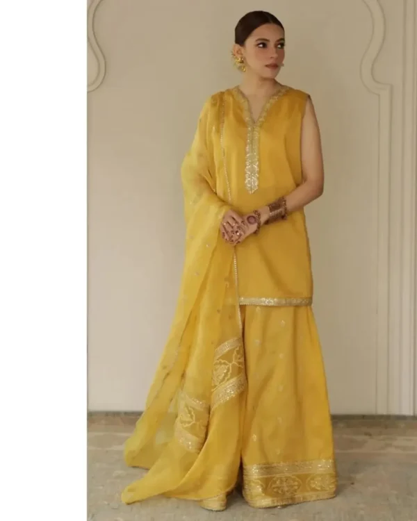 Daffodil 3 Daffodil SILK 3-Piece Embroidered Dress | Stitched & Unstitched