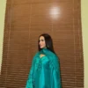 Jade Flora Silk Embroidered Dress | Stitched & Unstitched