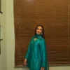 Jade Flora Silk Embroidered Dress | Stitched & Unstitched