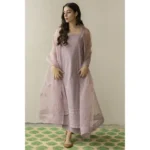 Lavender 3-Piece Embroidered Dress | Stitched