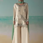 LIORA Silk Multicolor Floral Embroidered Dress | Stitched & Unstitched