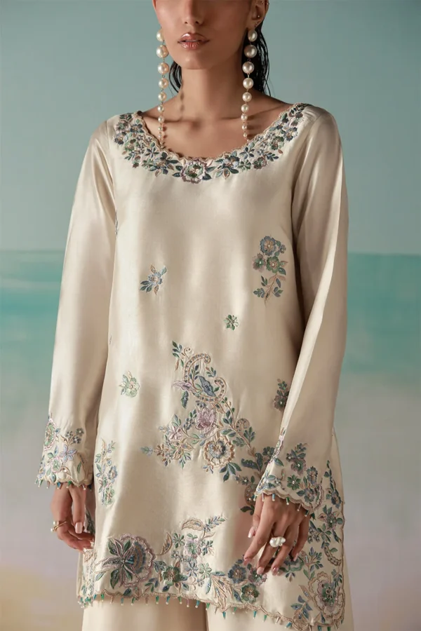 Liora_3 LIORA Silk Multicolor Floral Embroidered Dress | Stitched & Unstitched