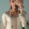 Liora_4 LIORA Silk Multicolor Floral Embroidered Dress | Stitched & Unstitched