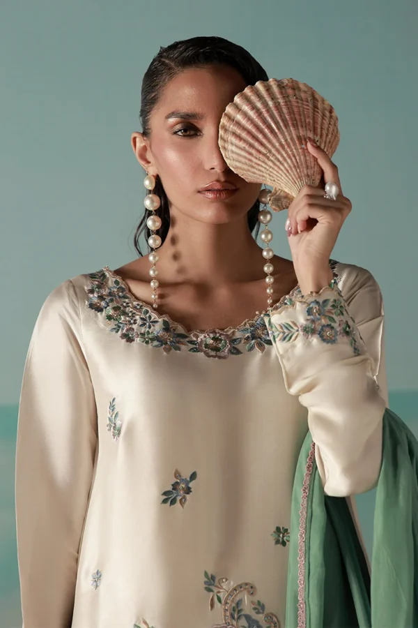 Liora_4 LIORA Silk Multicolor Floral Embroidered Dress | Stitched & Unstitched