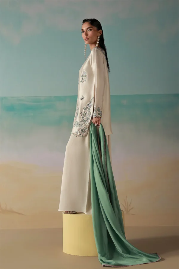 Liora_6 LIORA Silk Multicolor Floral Embroidered Dress | Stitched & Unstitched