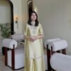 Lime Light SILK 3 Piece Embroidered Suit | Stitched & Unstitched
