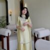 Lime Light SILK 3 Piece Embroidered Suit | Stitched & Unstitched