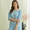 Meher Dhanak White Embroidered Dress | Stitched & Unstitched
