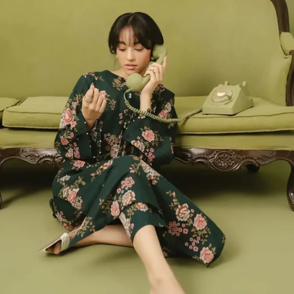 Moonlight SILK 2-Piece Printed Suit | Stitched & Unstitched