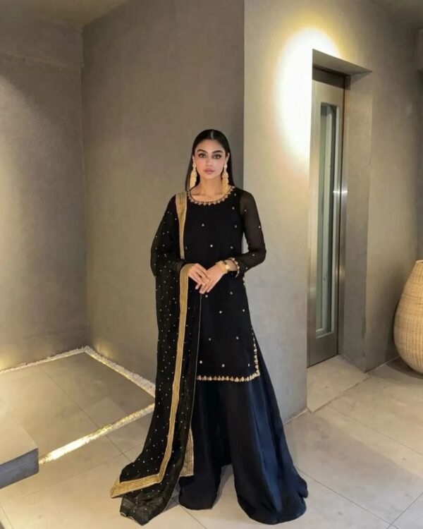 NOOR-E-ZEB 1 Nooray-e-Zeb Organza Tilla Embroidered Dress | Stitched & Unstitched