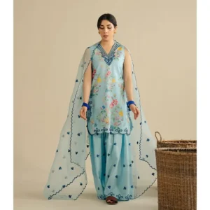 Nayab 1 Nayab Poly Lawn 3-Piece Printed Embroidered Dress | Stitched & Unstitched