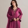 RIWAYAT 1 Riwayat Silk Hand-Embroidered Kaftan Dress | Stitched & Unstitched