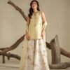 Ryna Organza Hand made Embroidered Plazo Dress | Stitched & Unstitched