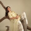 Ryna Organza Hand made Embroidered Plazo Dress | Stitched & Unstitched