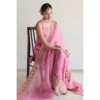 Roselle Dhanak Embroidered Dress | Stitched & Unstitched