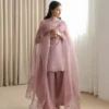 Sanober Dhanak 3-Piece Embroidered Dress | Stitched & Unstitched