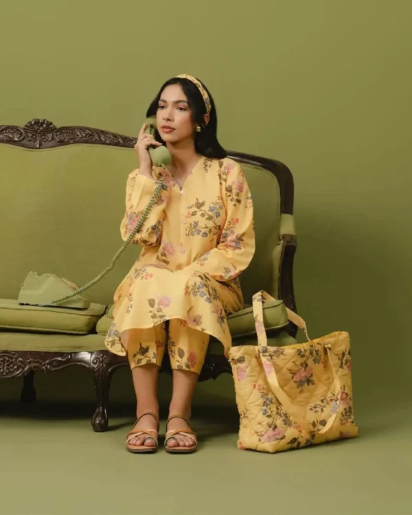 Serene SILK 2-Piece Printed Suit | Stitched & Unstitched