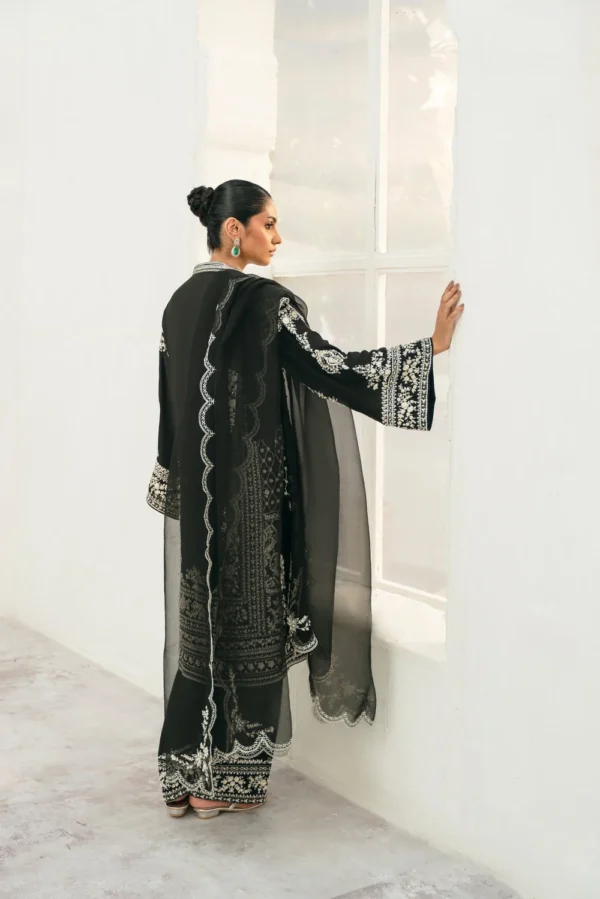 Starlight Dhanak High Density Embroidered Dress | Stitched & Unstitched