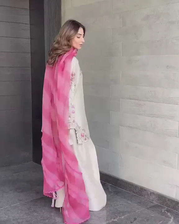 Vanya Silk 3-Piece Embroidered Farshi Shalwar Dress | Stitched & Unstitched