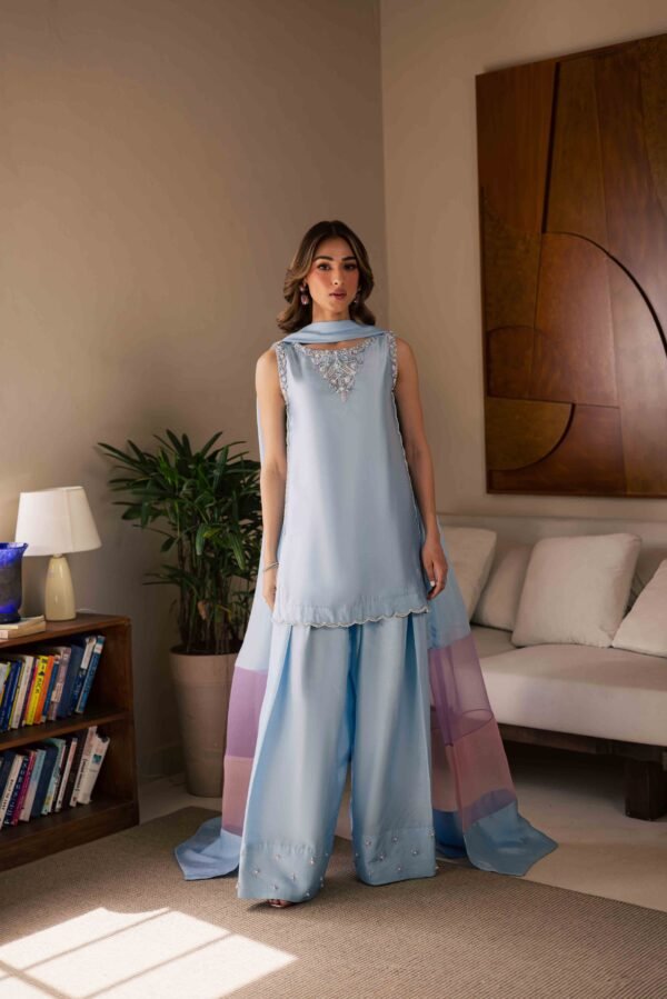 Zimal Tussar Silk Handmade 3 Piece Suit