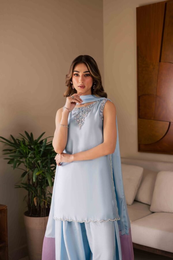 Zimal Tussar Silk Handmade 3 Piece Suit