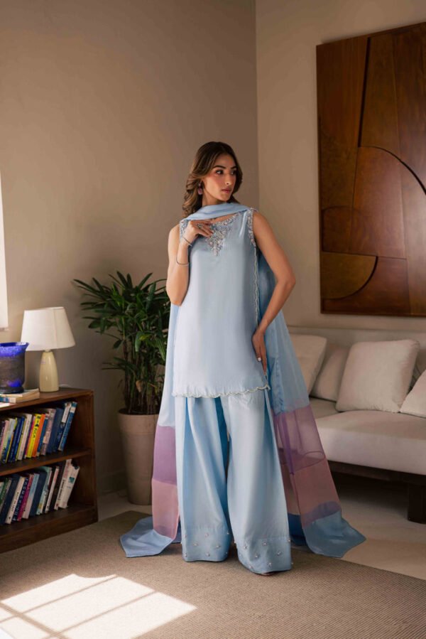 Zimal Tussar Silk Handmade 3 Piece Suit