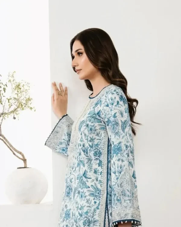 Zareen_2 Zareen Printed POLY-LAWN 4-Piece Embroidered Dress | Stitched & Unstitched