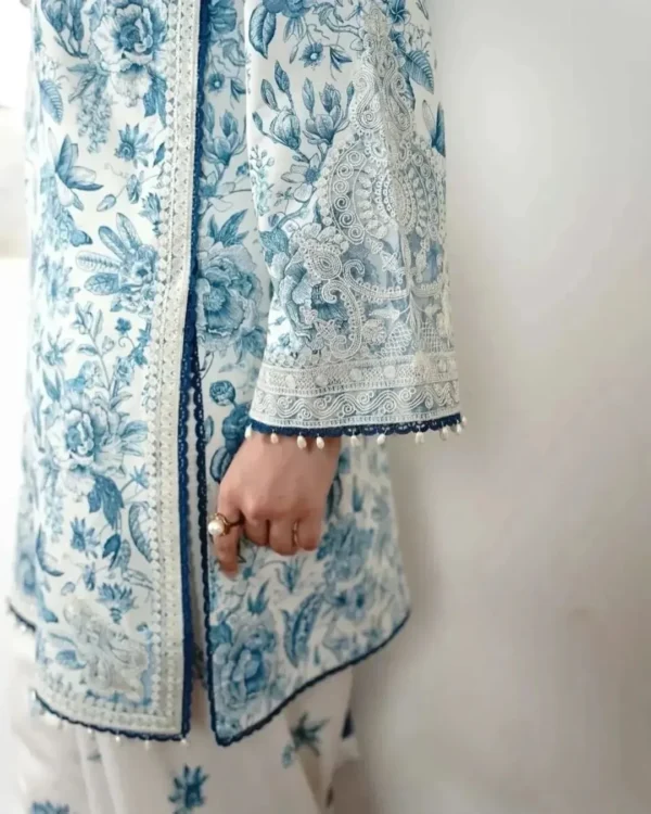 Zareen_4 Zareen Printed POLY-LAWN 4-Piece Embroidered Dress | Stitched & Unstitched
