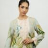 Zayrah DHANAK 3-Piece Printed Cutwork Dress | Stitched & Unstitched