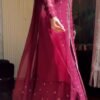 pose_2.jpg Berry 4-Piece Long Handwork Dress | Stitched & Unstitched