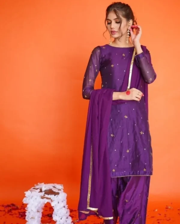 raqs e gull 3 Raqs-e-Gul SILK 3-Piece Embroidered Dress | Stitched