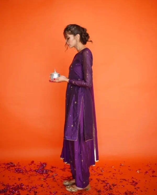 raqs e gull 4 Raqs-e-Gul SILK 3-Piece Embroidered Dress | Stitched