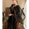 Article Name- Shadow Elegence Material- 3 pieces velvet embroidery dressDupatta- Organza with e Shadow Elegance 3-Piece Velvet Embroidered Dress | Stitched