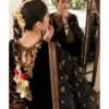 Article Name- Shadow Elegence Material- 3 pieces velvet embroidery dressDupatta- Organza with e (3) Shadow Elegance 3-Piece Velvet Embroidered Dress | Stitched