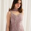 Lilac (SILK) 3-Piece Silver Tilla Embroidered Ensemble | Stitched & Unstitched