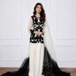 Black Pearl 4-Piece Embroidered Ensemble | Stitched & Unstitched
